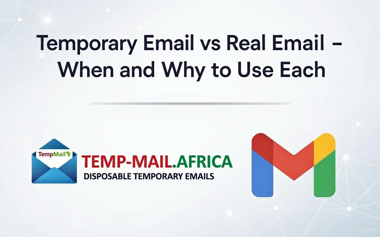 Temporary Email vs Real Email: When and Why to Use Each